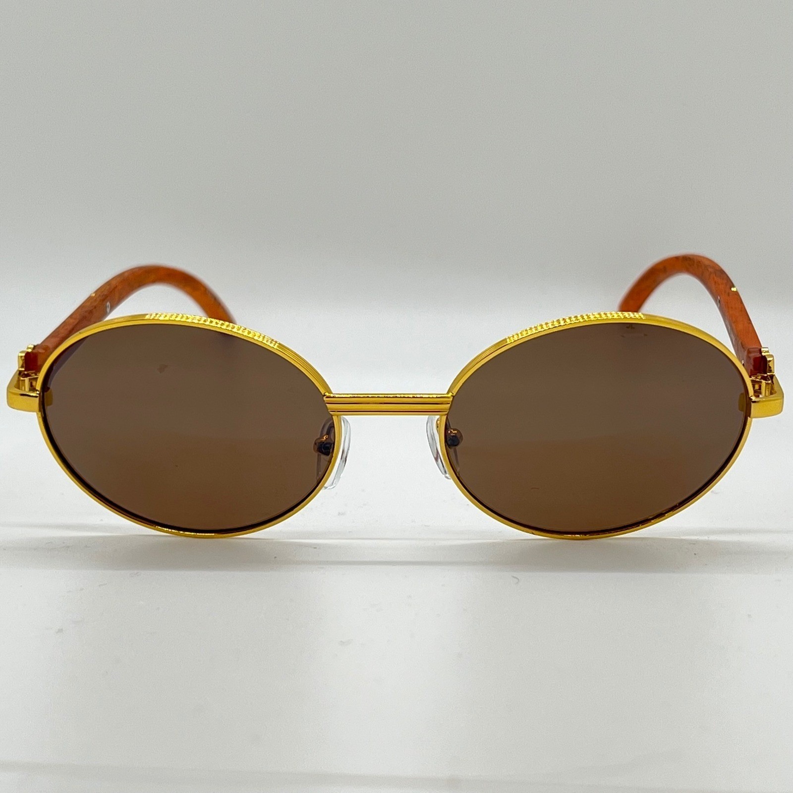 Sunglasses Gold Men’s Designer Fashion Eyewear Classic Retro 80’s 90’s Trendy