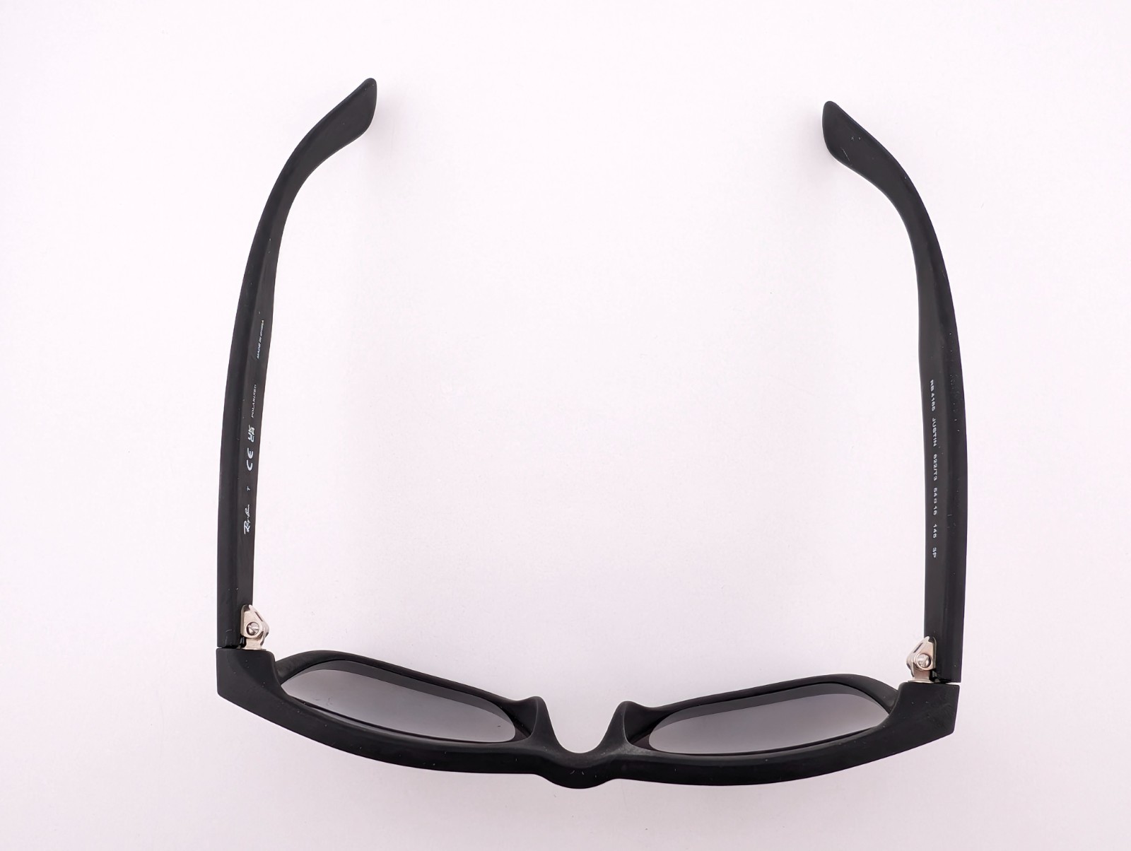 Ray-Ban Sunglasses, Polarized Lenses, Justin RB 4165 622/T3 Matte Blk, 54-16-145