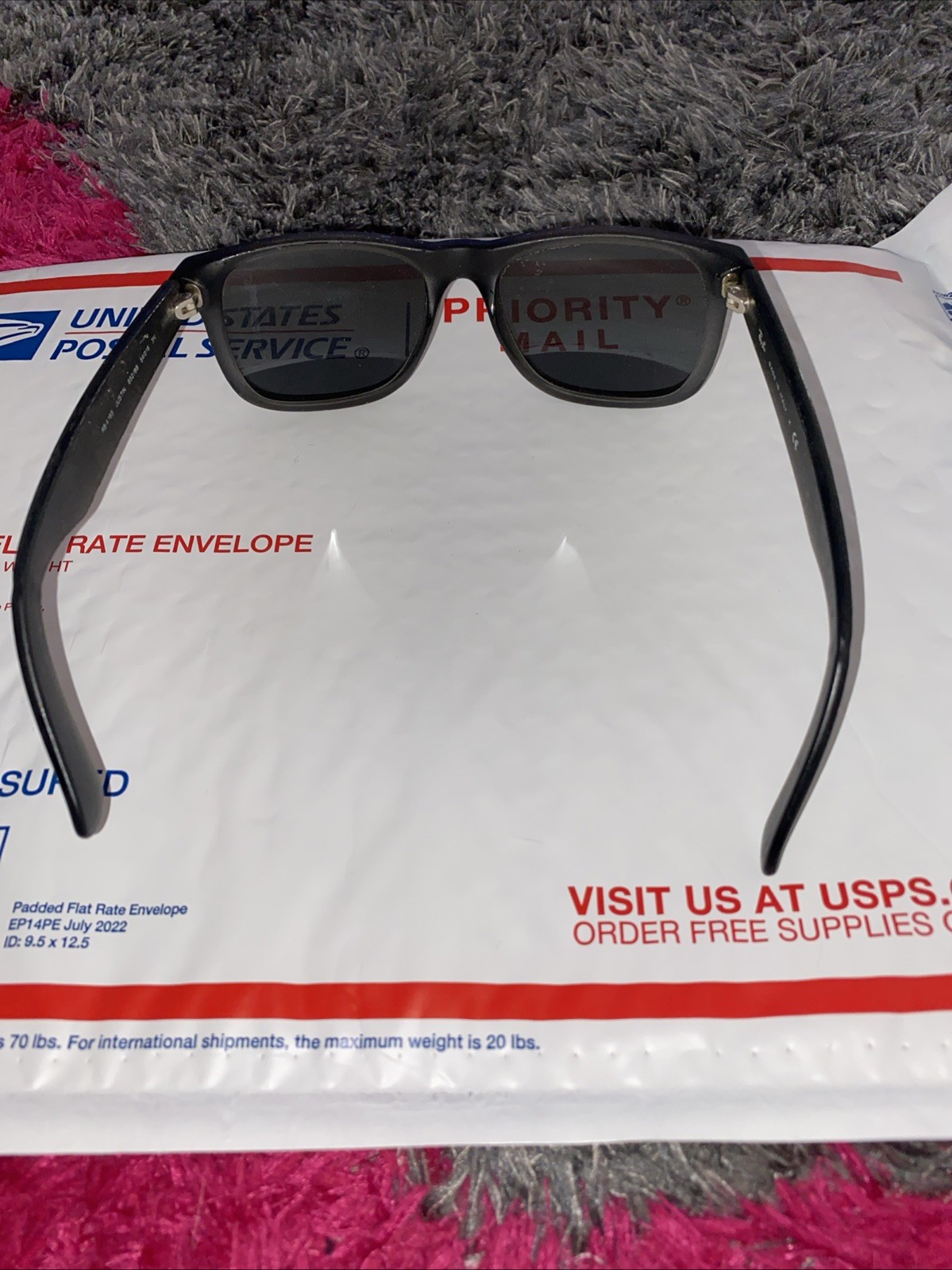 Ray-Ban RB4165 852/88 Matte Gray Sunglasses Frame Square Justin 54-16-N Italy