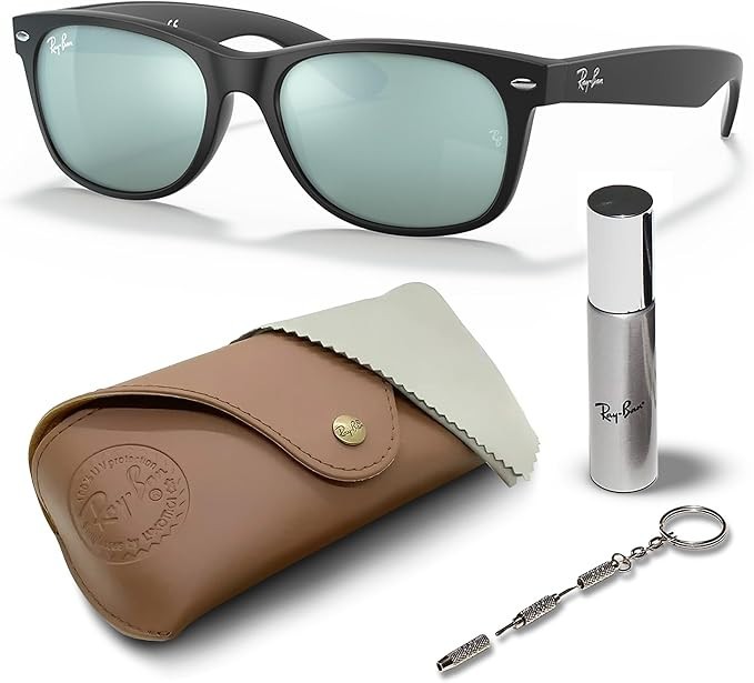 Ray-Ban RB2132 Wayfarer Flash square Sunglasses w/ eyewear kit