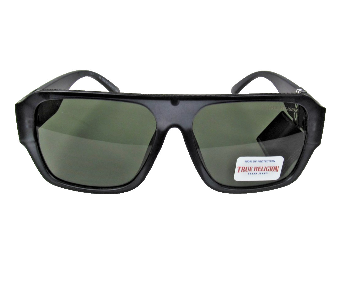TRUE RELIGION Mens Matte Blue Translucent WORLD TOUR Sunglasses TRM1872-9JS-G15