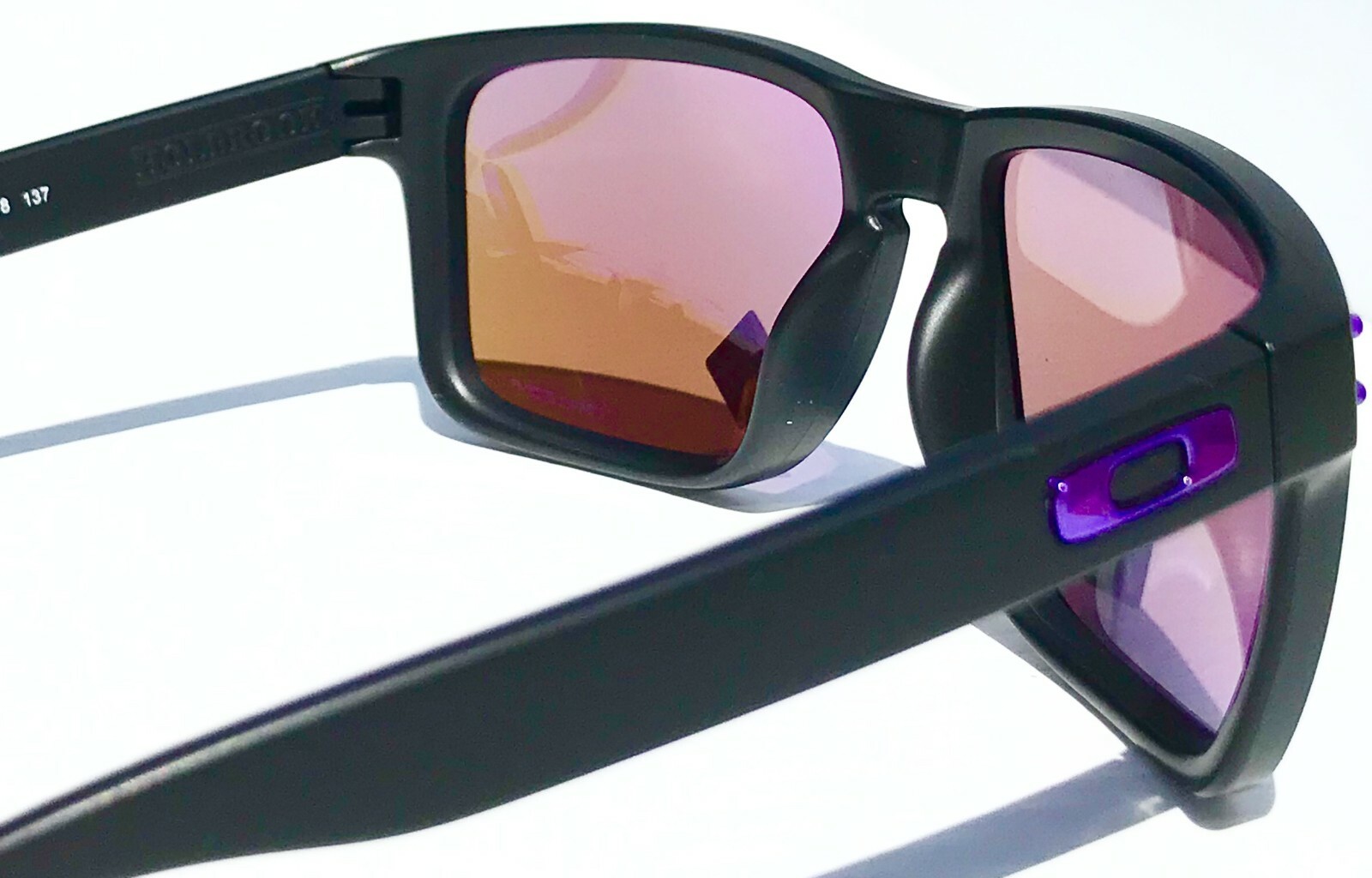 NEW* Oakley HOLBROOK XL Matte Black w PRIZM Violet Iridium Sunglass 9417-20