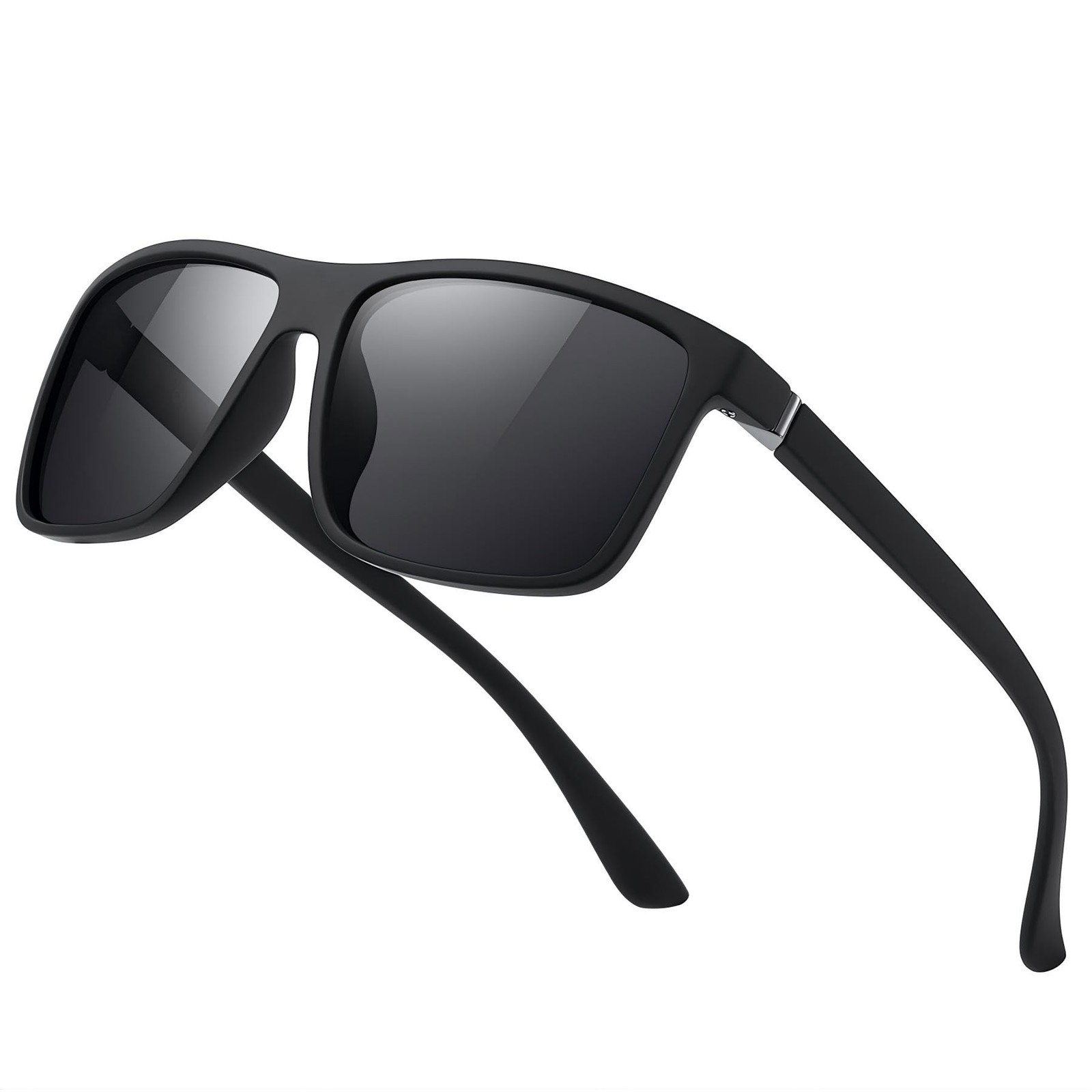 Sunglasses Men Polarized Sunglasses for Mens and Womens,Black Retro Sun Glass…