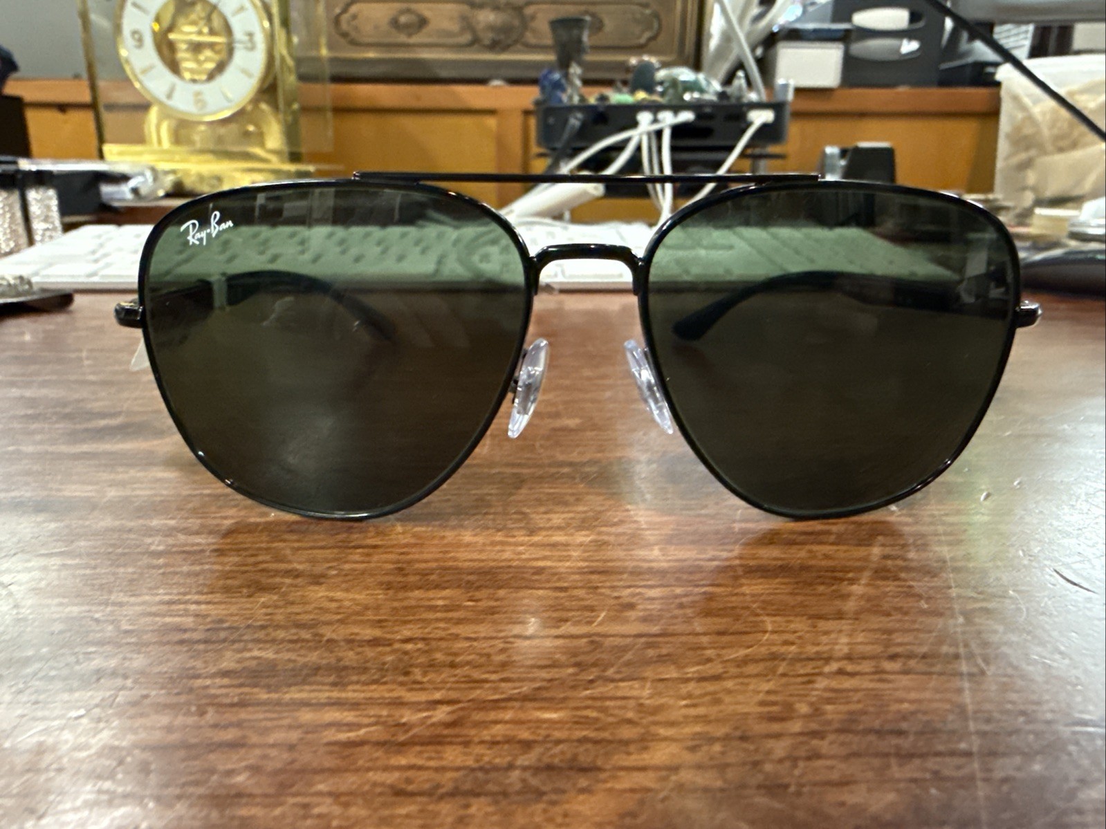 Ray-Ban RB3683 Polished Black/G-15 Green 56 mm Sunglasses RB3683 002/31 56-15