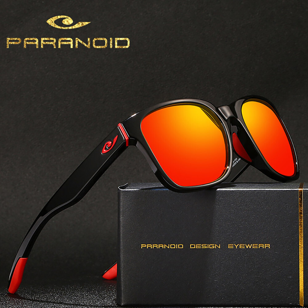 PARANOID Polarized Sunglasses Mens Women Outdoor Driving Fishing Sports Glasses