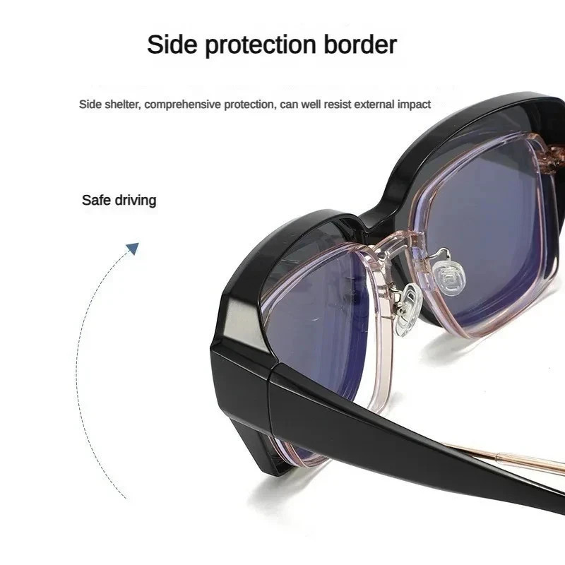 Polarized Fit Over Sunglasses UV400 Folding Myopia Glasses Cover Men Women