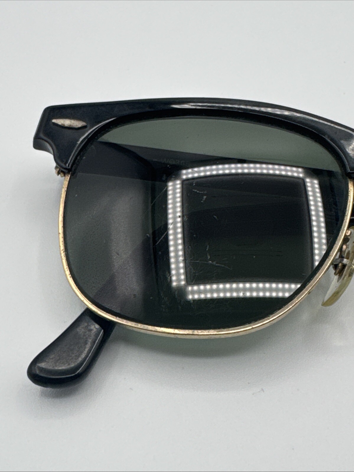Vintage B L Ray Ban Club master W0365 Black Gold Made In USA