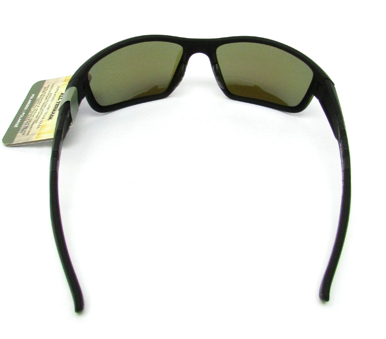 All Terrain Outfitters POLARIZED Wrap Sunglasses AT 6 BLK MIR 100% UV Protection