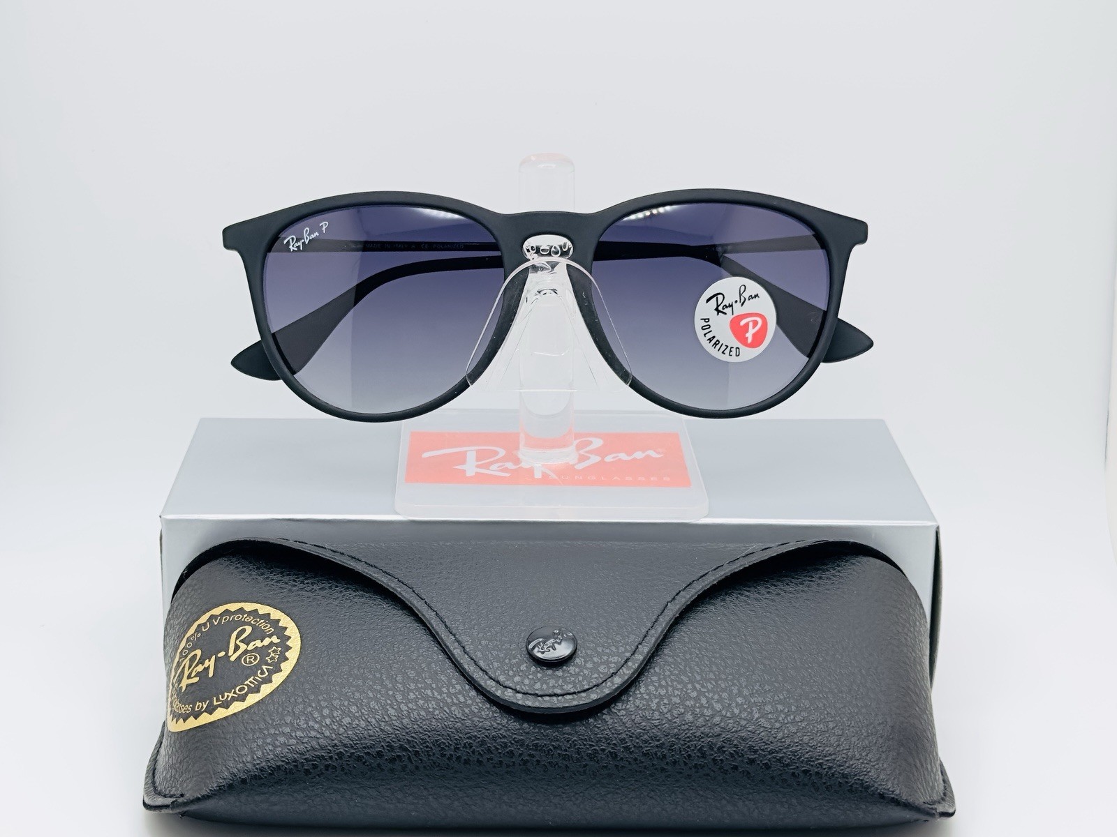 Ray-Ban Erika RB4171 54mm Unisex Polarized Sunglasses – Gray Gradient Lens