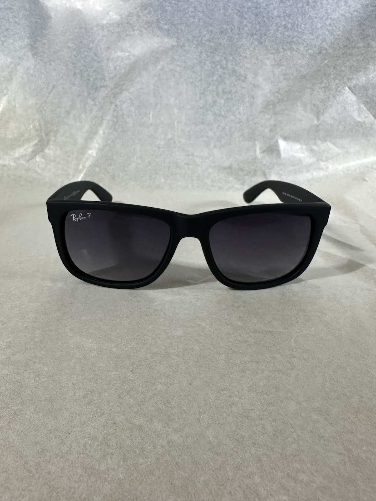 Ray Ban JUSTIN black/grey gradient RB4165 622/t3 54mm Polarized sunglasses NEW