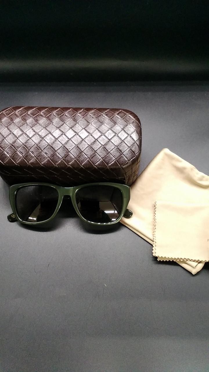 Bottega Veneta BV176/S Green Frame Sunglasses with Case, Unisex, 14cm (5.5″)