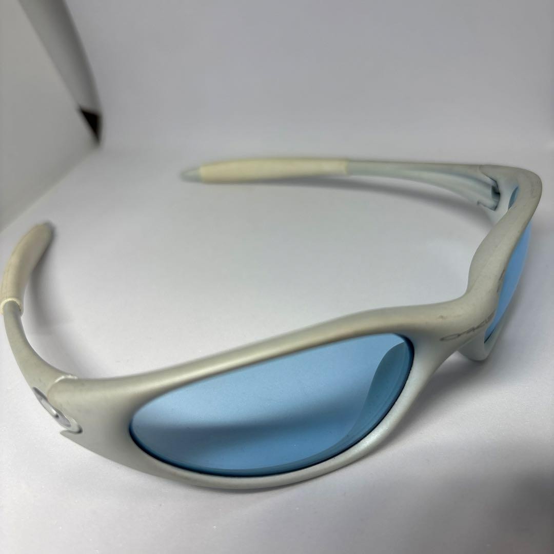 OAKLEY Minute Sunglasses 90s Tech Style Gray-Blue Frame MADE in USA