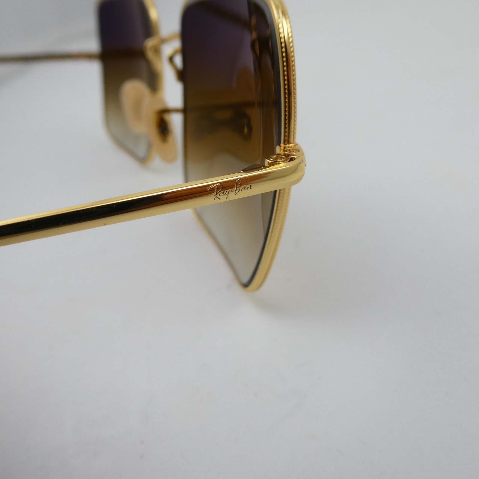 Ray-Ban Unisex RB1971 Square 9147/51 Gold/Brown Gradient Sunglasses 54-19-145