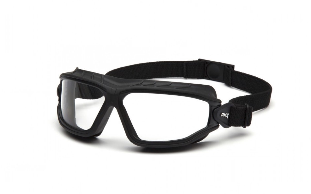 Pyramex Toser GB10010TM Clear H2MAX Anti-Fog Lens with Black Strap (Qty. 12)