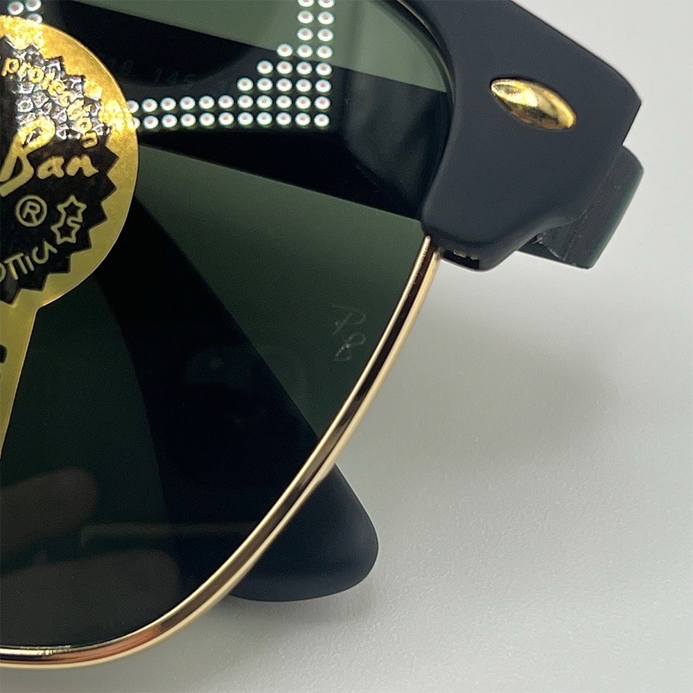 Ray-Ban RB4175 Clubmaster Oversized Square Sunglasses Black Green G-15 56mm