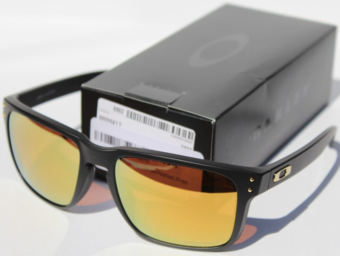 OAKLEY Holbrook XL POLARIZED Sunglasses Matte Black/Prizm 24K Gold OO9417 NEW