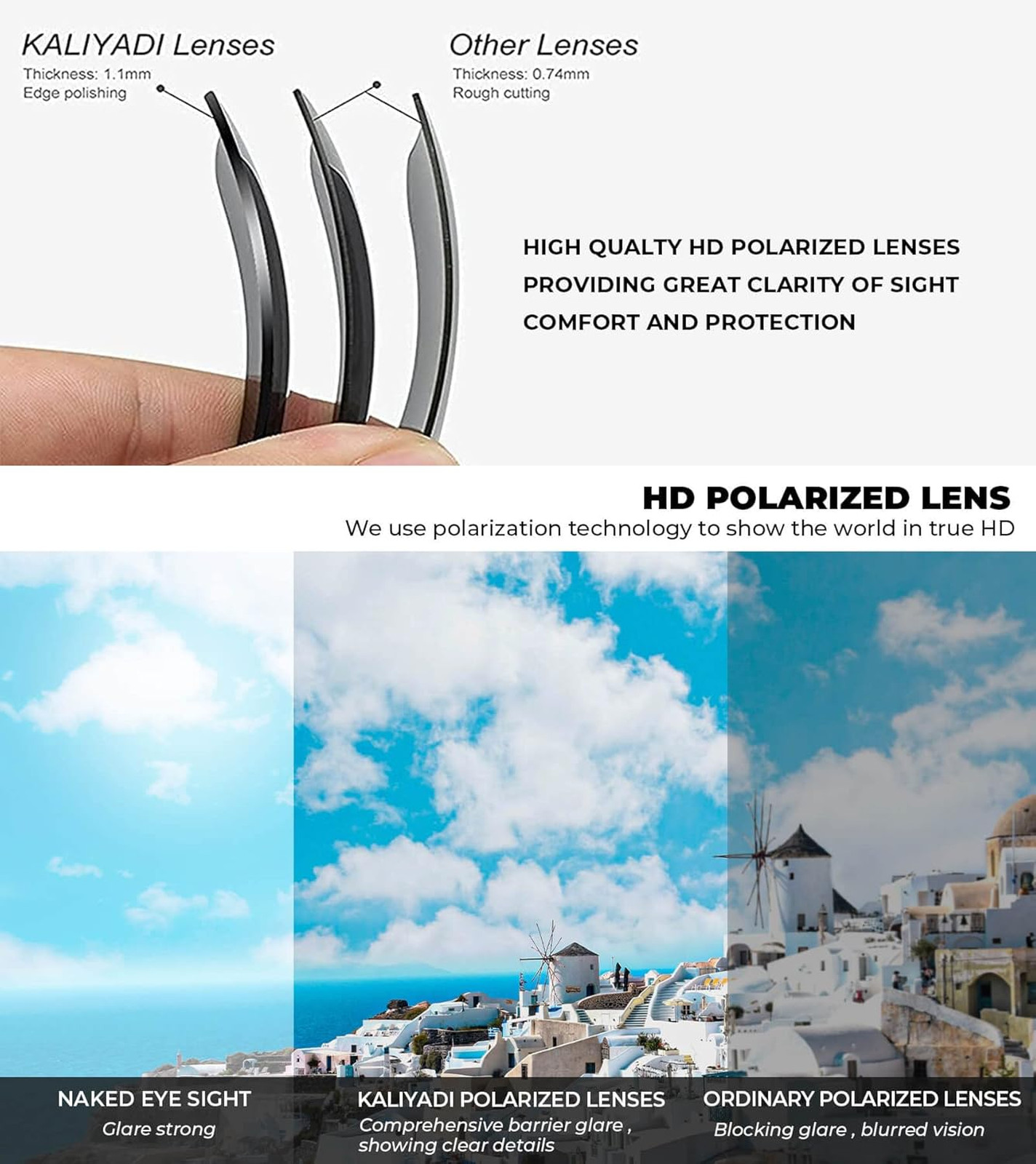 Polarized Sunglasses Men Women Matte Finish UV Protection Mirror Lenses 3 Pack