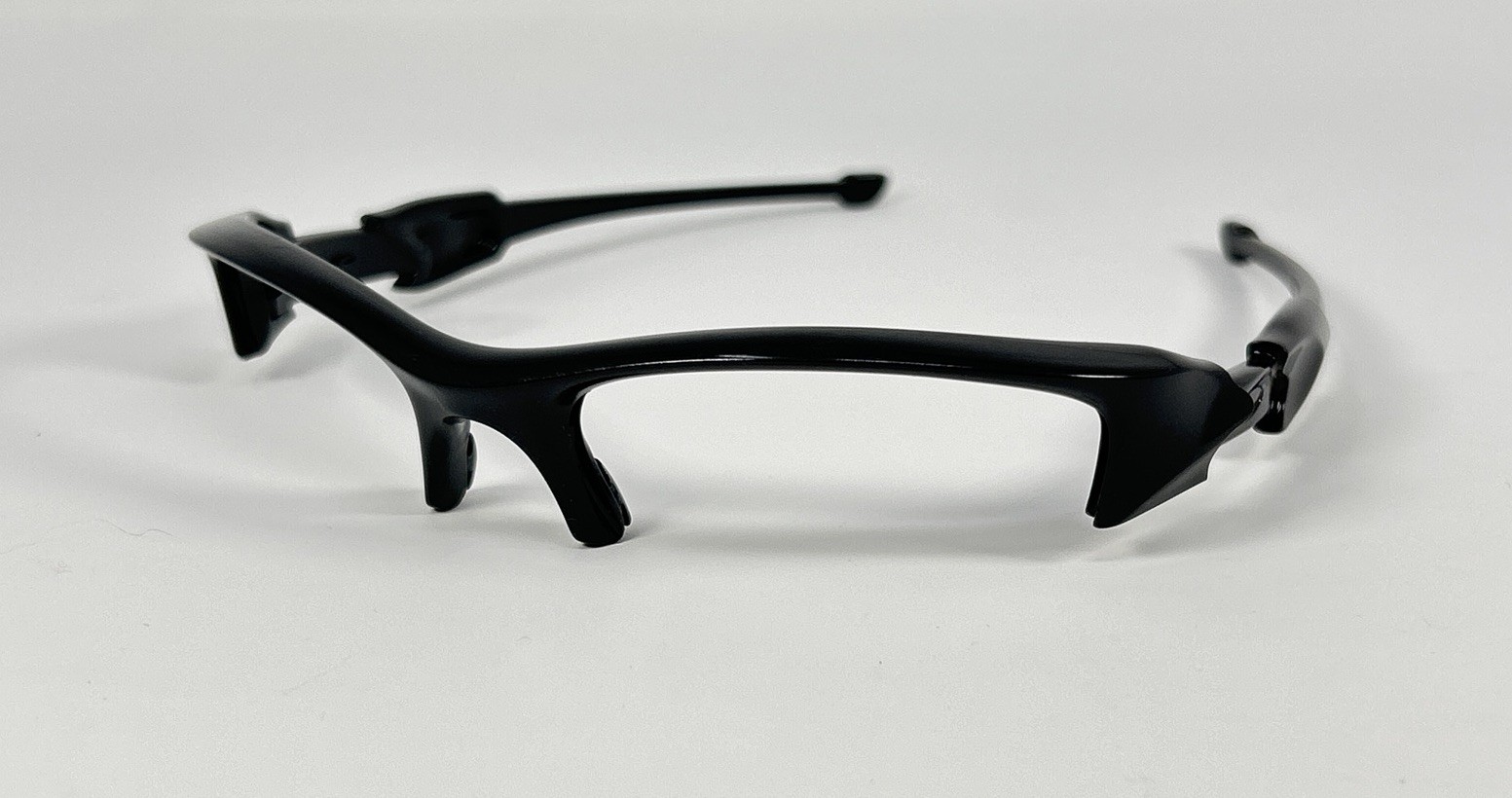 Oakley Flak Jacket 1.0 Black Polished Sunglasses Frame Only – Bare