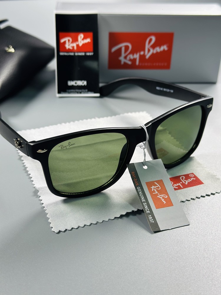 Ray-Ban Inspired Sunglasses Polarized UV400 Black Frame Green Lens Classic