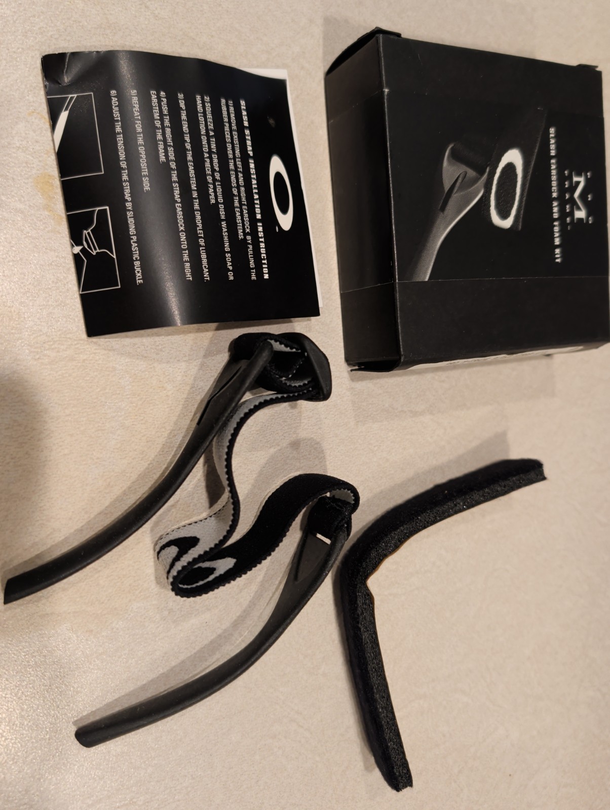 Oakley Pro M-Frame/M Frame Slash Black Strap Rubber Kit Complete Kit 06-622 NIB