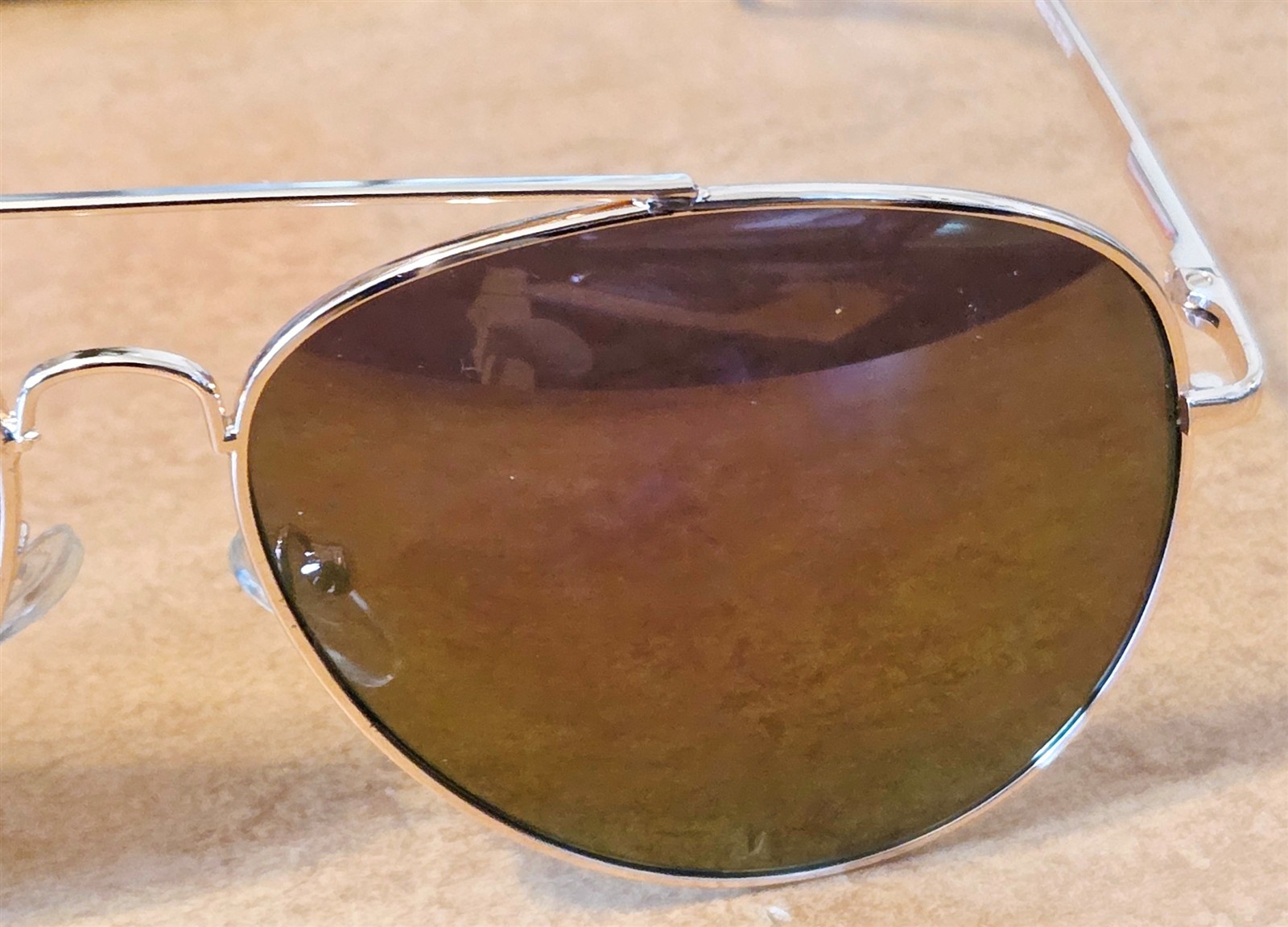 Authentic Ray-Ban Aviator ORB3386 Brown Sunglasses 003/8G with Box & Case MINT