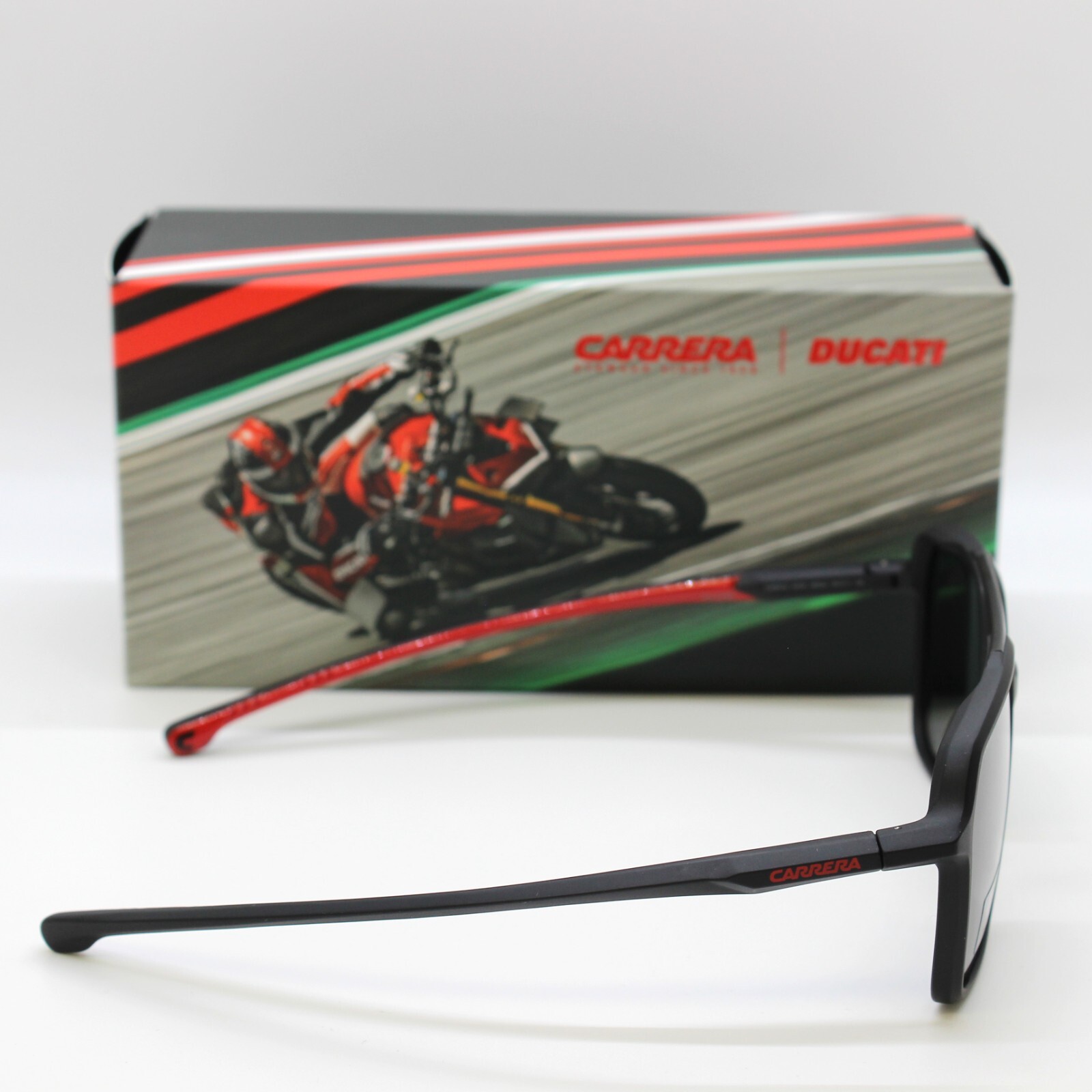 NEW Carrera CARDUC 042/S Ducati Polarized Sunglasses Matte Black-55mm Authentic
