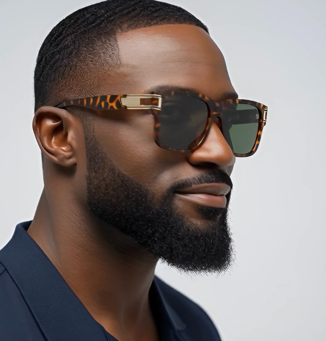 Fashion Men Sunglasses Designer New Style Classic Model Gold Metal Bar Retro NEW