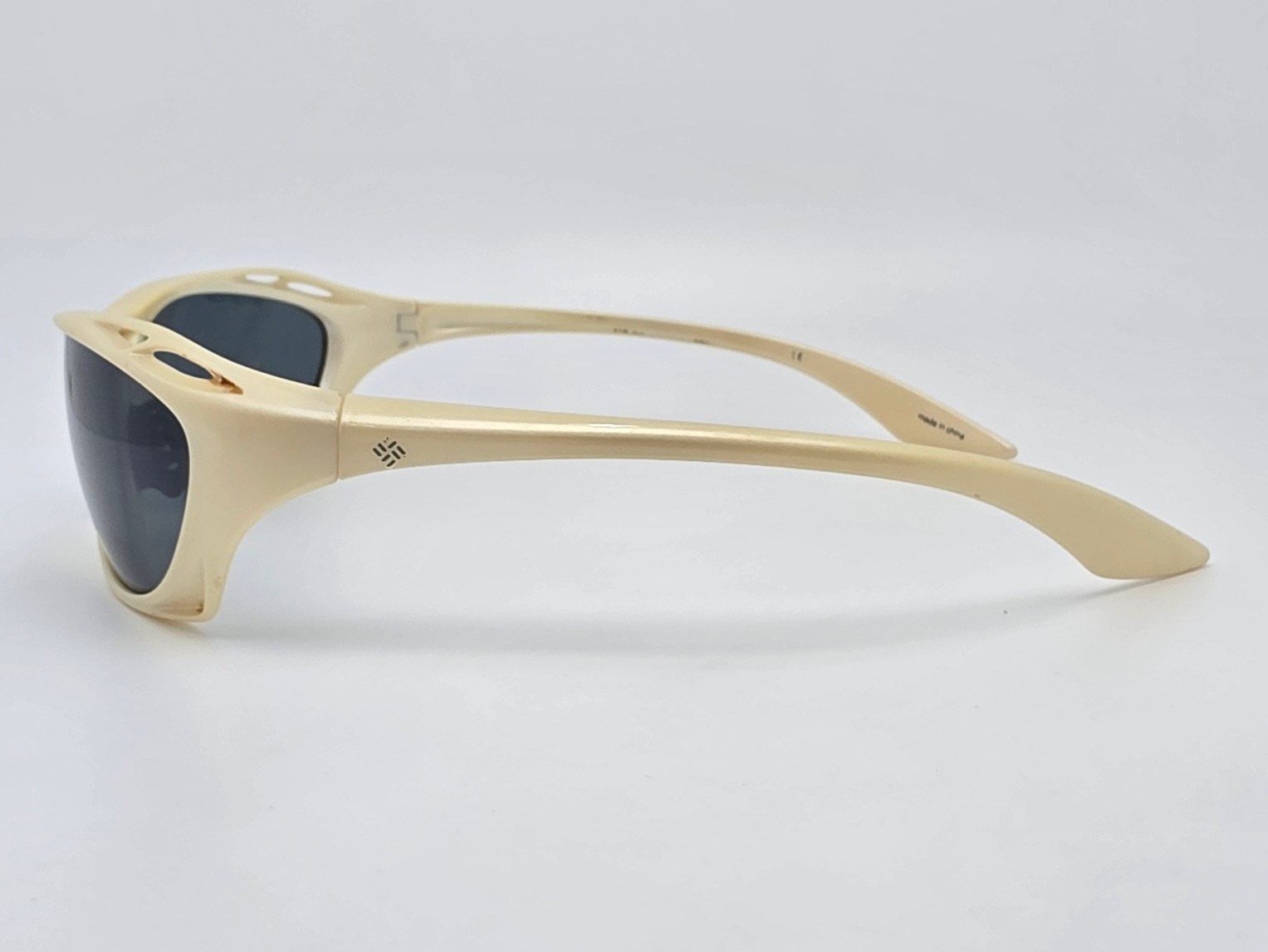 Columbia PFG Pacifica C04 Metallic White Frame Polarized Grey Lens Sunglasses