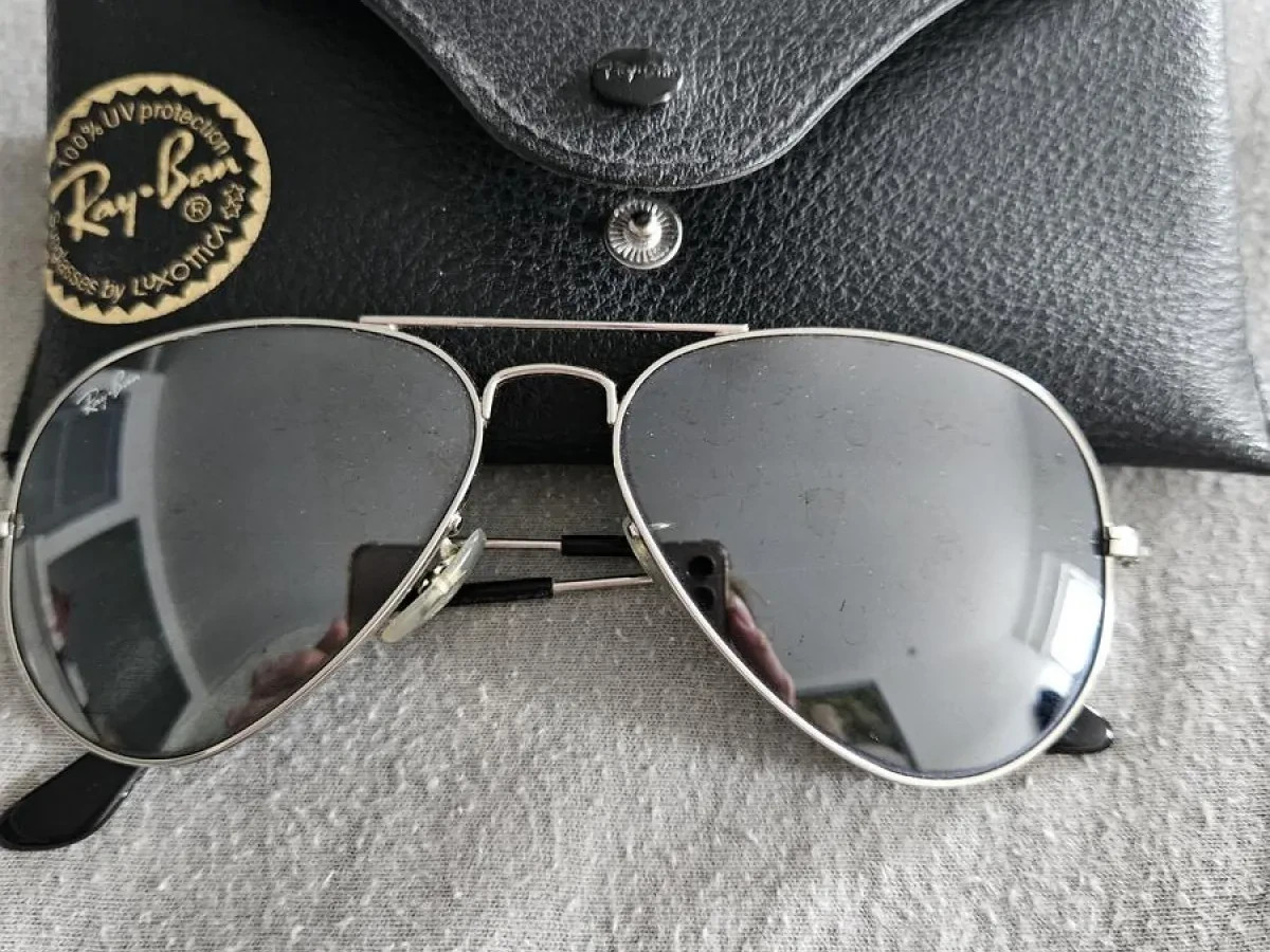 Ray-Ban RB3025 Aviator Silver Frame Silver Mirror Lens 58mm Unisex Sunglasses