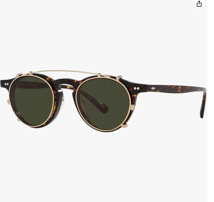 OLIVER PEOPLES TAKUMI TK-1 CLIP ON in Pewter/ Blue MSRP$277 clip on only