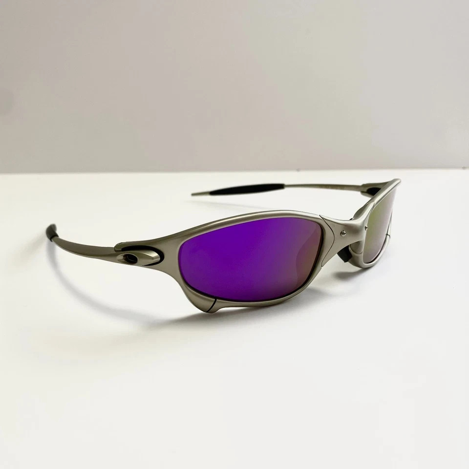 New Oakley X-Metal Juliet 1.0 Sunglasses Silver Frame/Purple Lenses