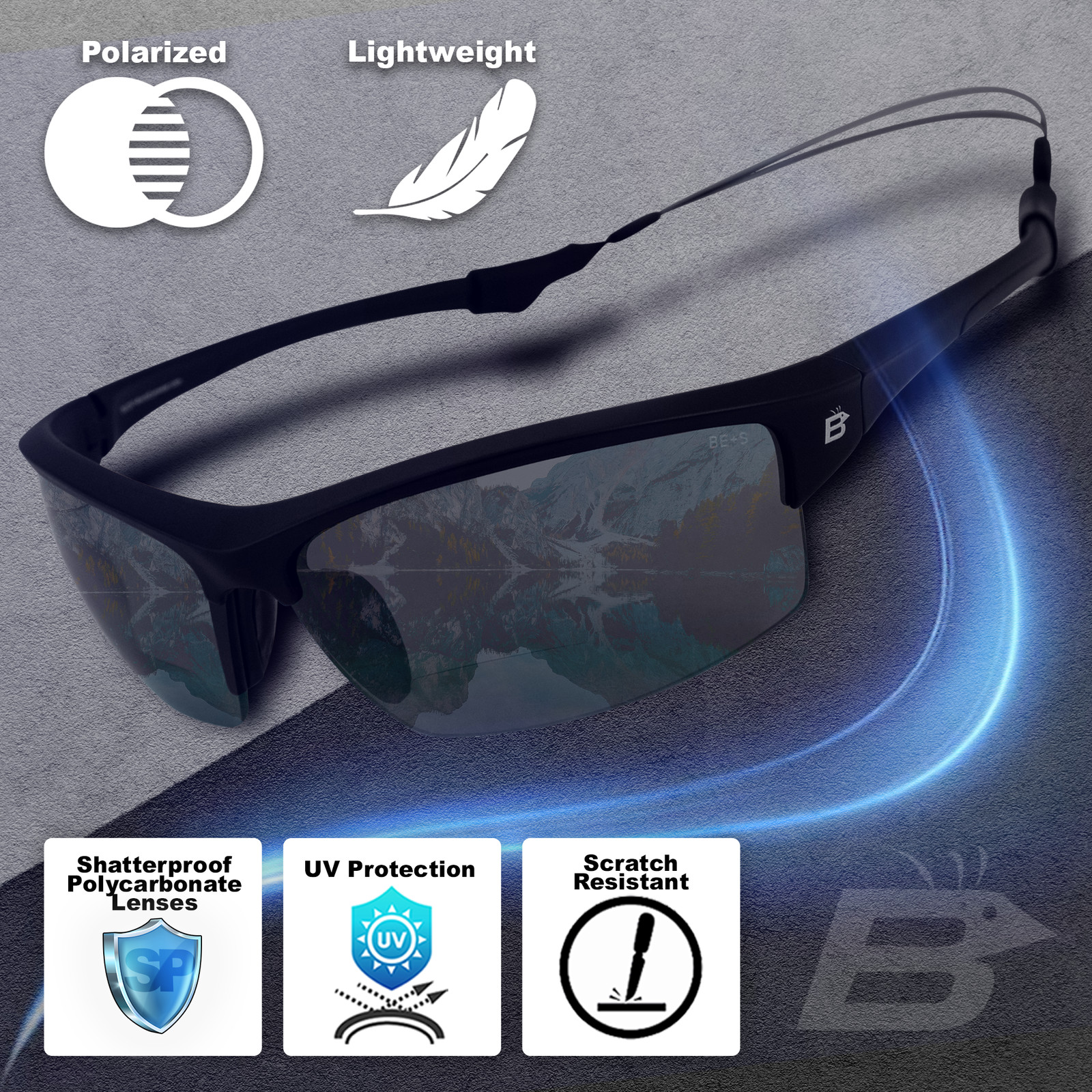 Birdz Eyewear Wave +2.5 Bifocal Polycarbonate Polarized Fishing Safety