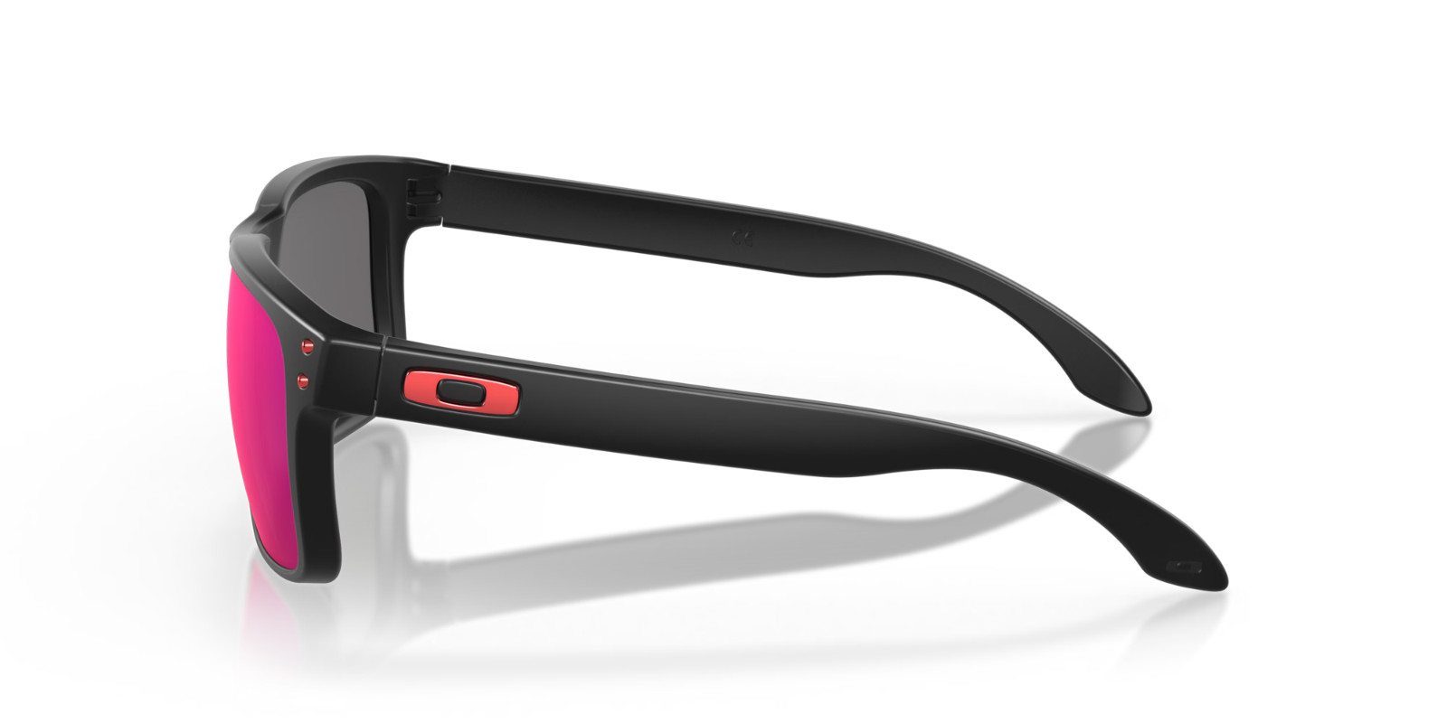 OAKLEY Holbrook Sunglasses Matte Black/Positive Red Iridium NEW OO9102-36