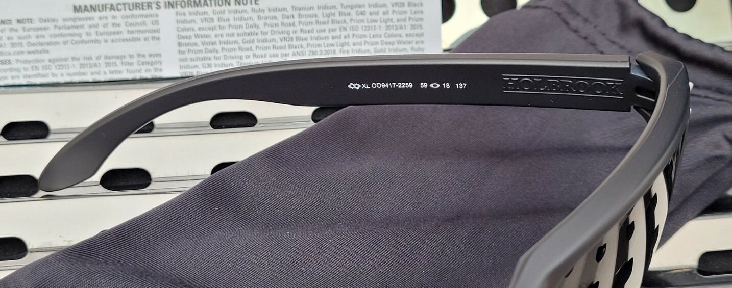 New Oakley HOLBROOK XL 9417-2259 Sunglasses Matte Black w/ Prizm Grey Lenses