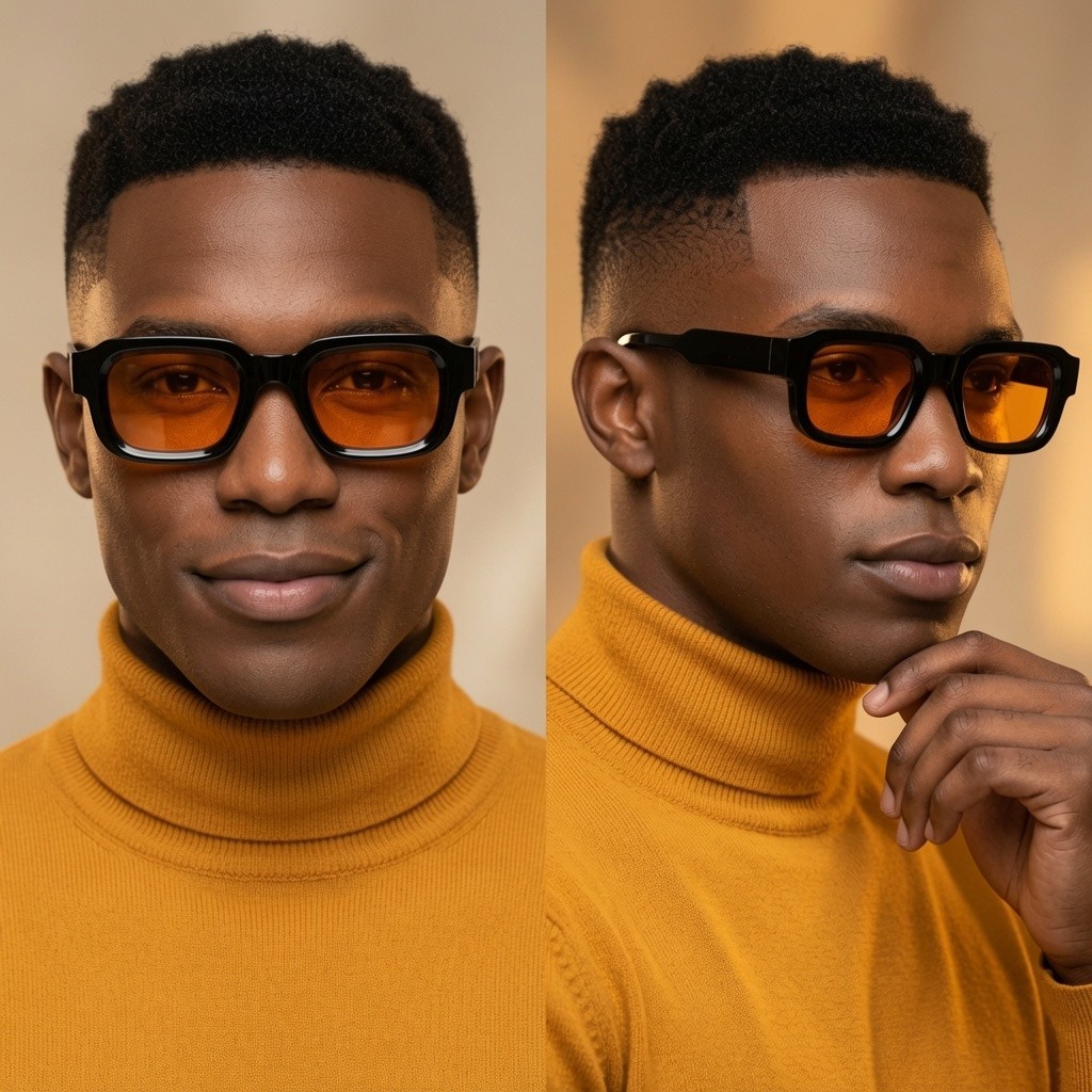 Sunglasses For Men Clear Lens Business Casual Wear Sophisticated Elegant Shades