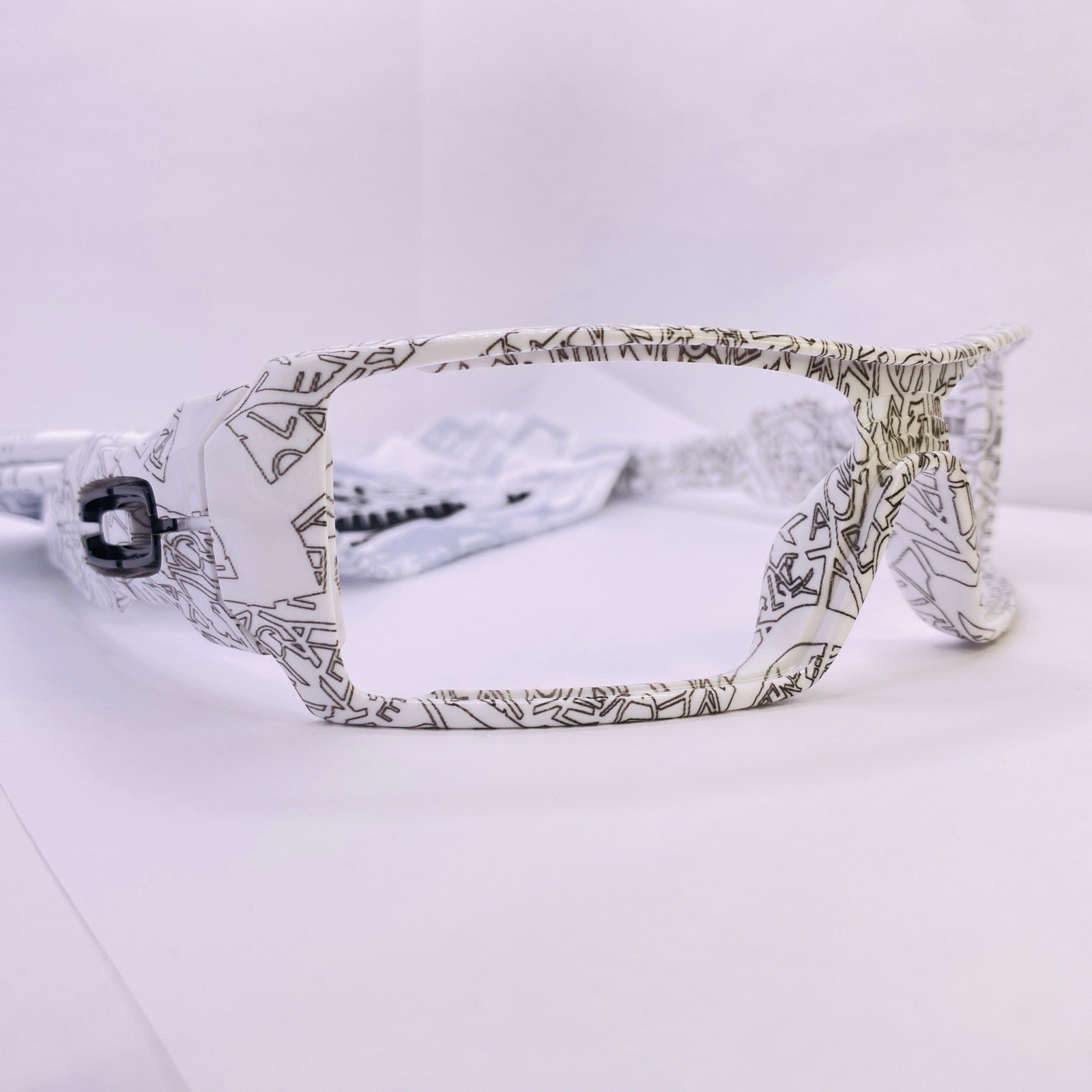 Oakley Oil Rig Sunglasses 23-440 Authentic Custom Deadstock White Logo Text RARE