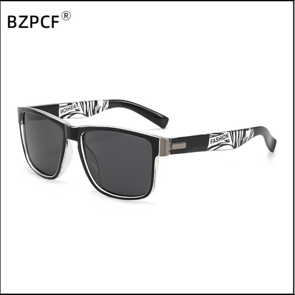 Men Women Tinted Myopia Nearsighted Glasses Square Frame Sunglasses -0.5 to -6.0