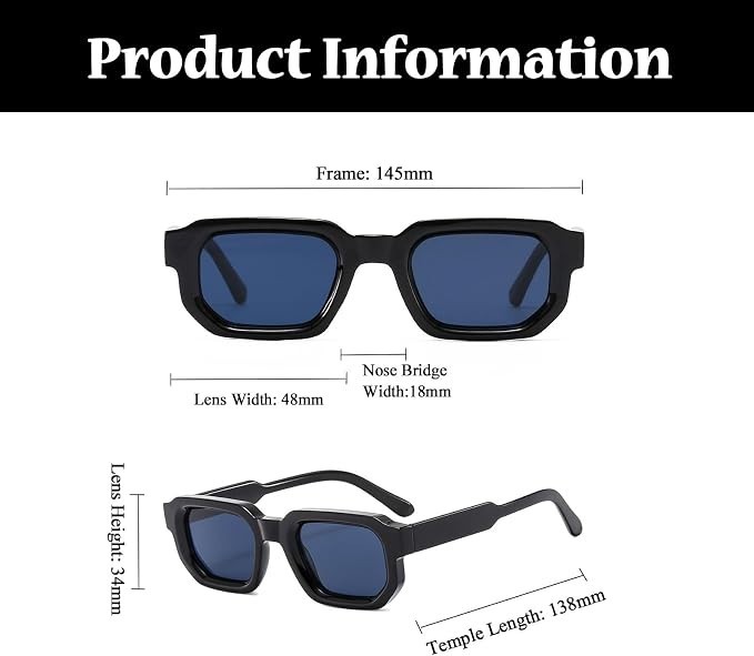 Sunglasses For Men Clear Lens Business Casual Wear Sophisticated Elegant Shades