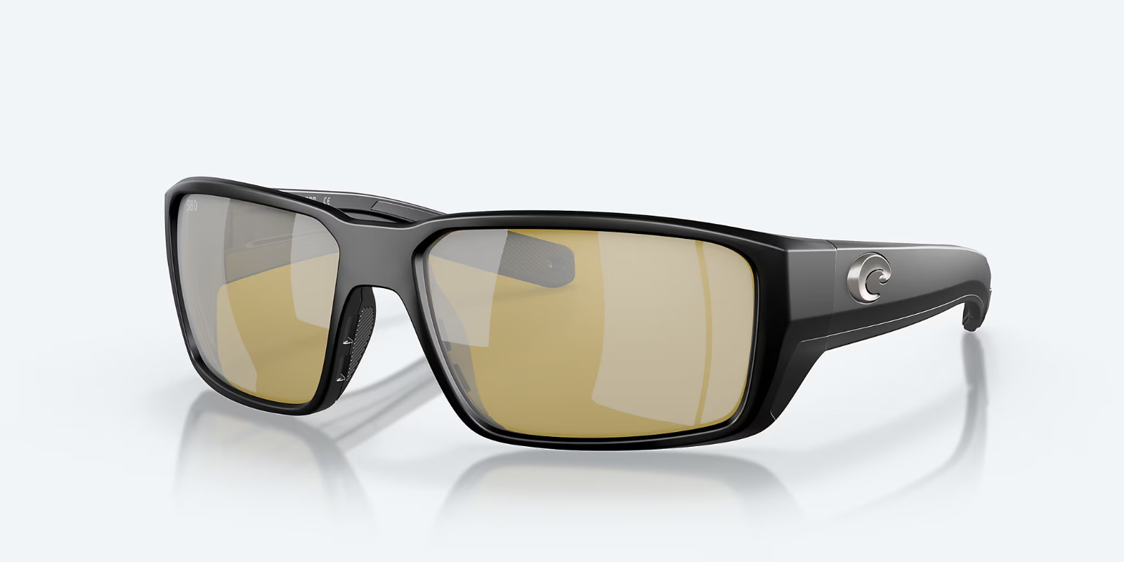 Costa Del Mar FANTAIL PRO POLARIZED Sunglasses Matte Black / Sunrise Silver 580G
