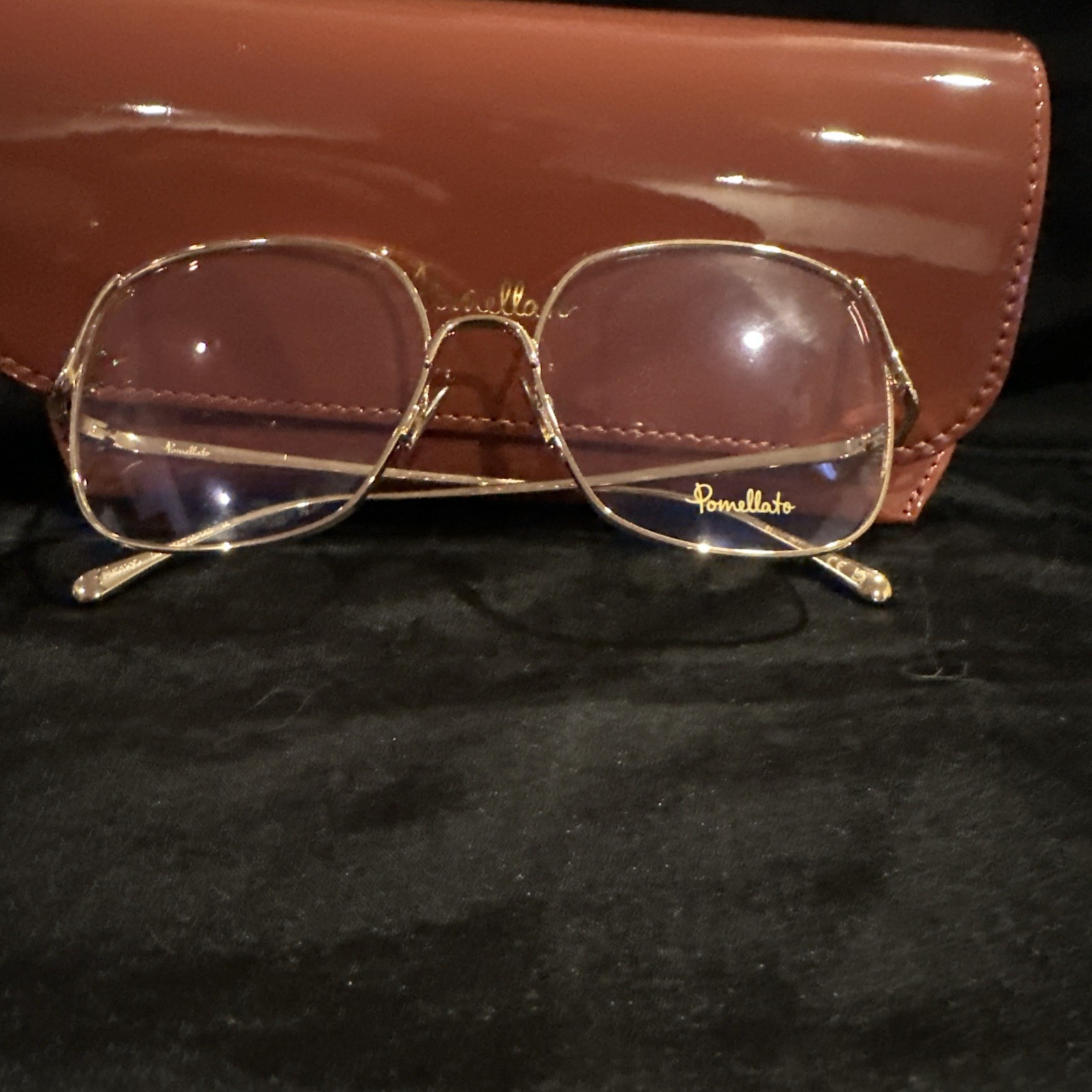 New Pomellato Women 1230 Glasses Gold MSRP $675 Brand New w/ Case sexy!!