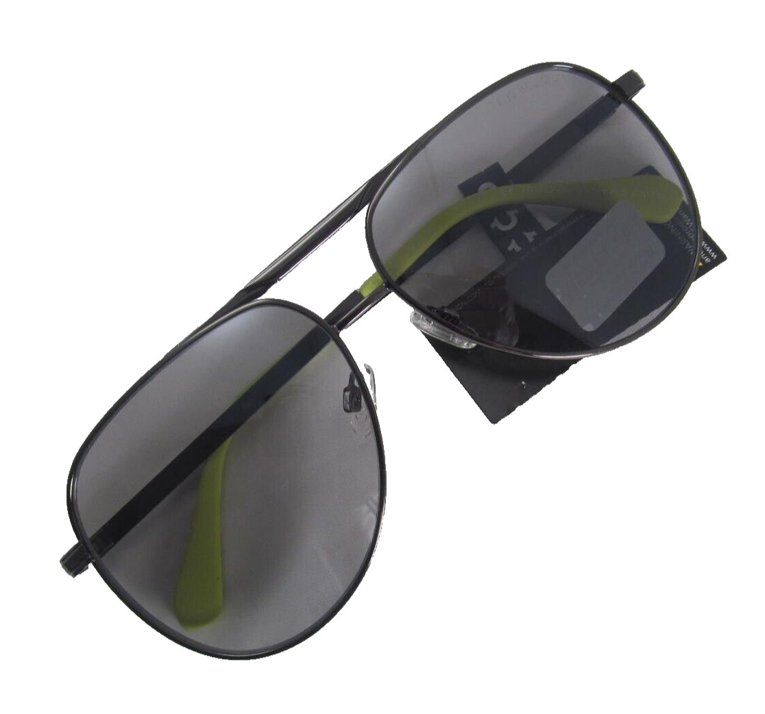 TRUE RELIGION Mens Gunmetal Aviator Sunglasses Smoke Lenses TRM1745-98MY1-F-S