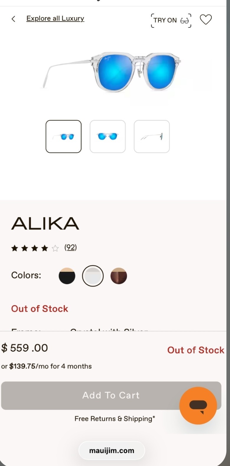 Alika MJ837-05 (bifocal 1.50) Blue Hawaii