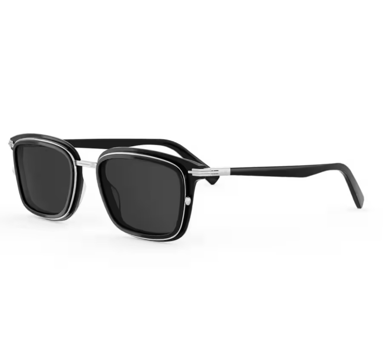 NEW Dior DiorBlackSuit S18U 13A0 Men’s Black Rectangle Sunglasses Gray 53-20-145
