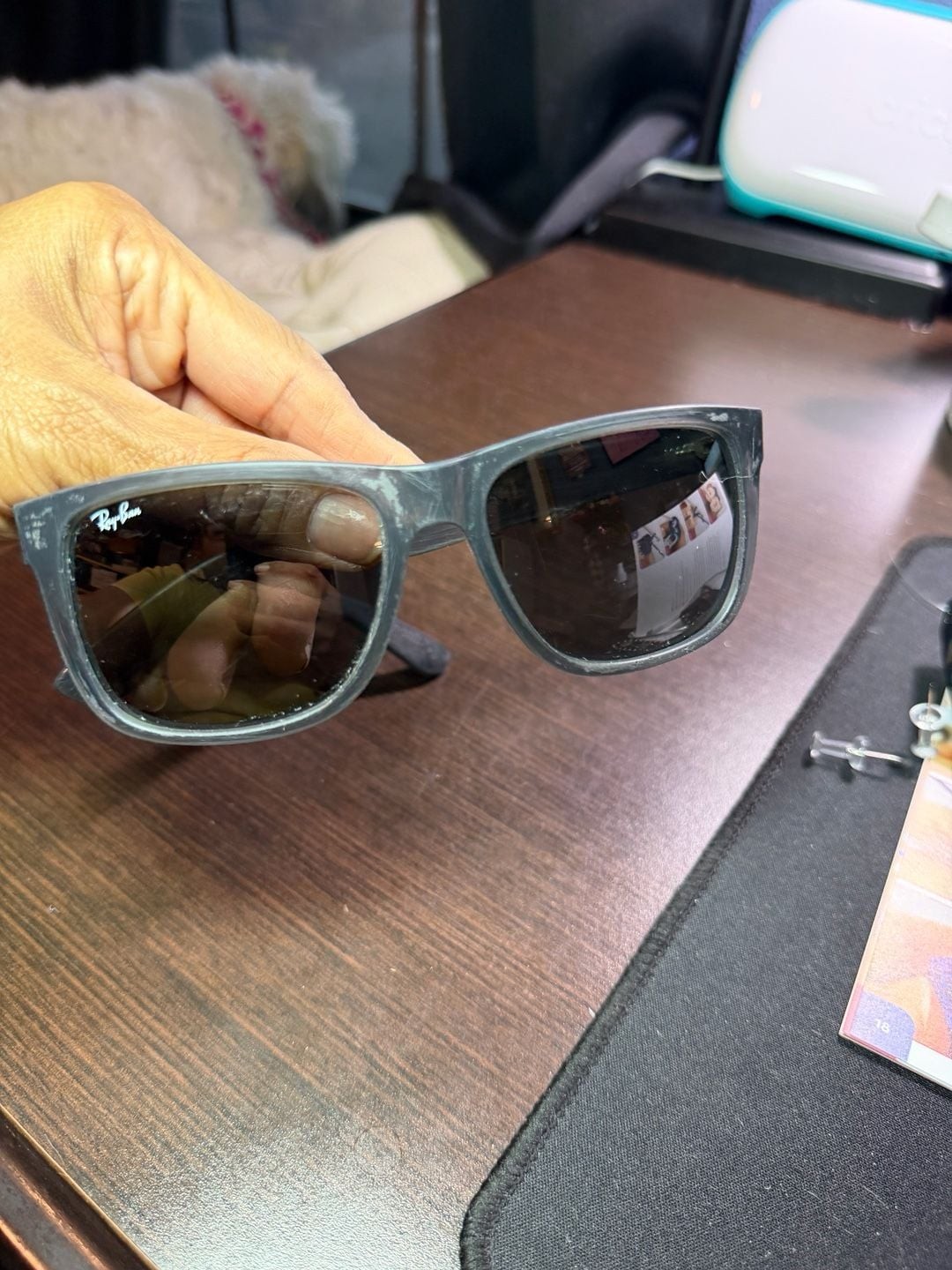 Ray-Ban Justin Classic RB4165 Sunglasses in Transparent Grey