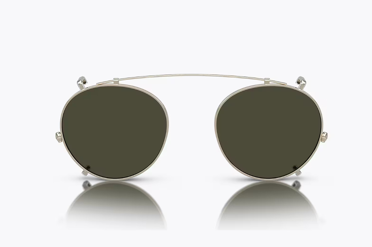 OLIVER PEOPLES TAKUMI TK-1 CLIP ON in Pewter/ Blue MSRP$277 clip on only