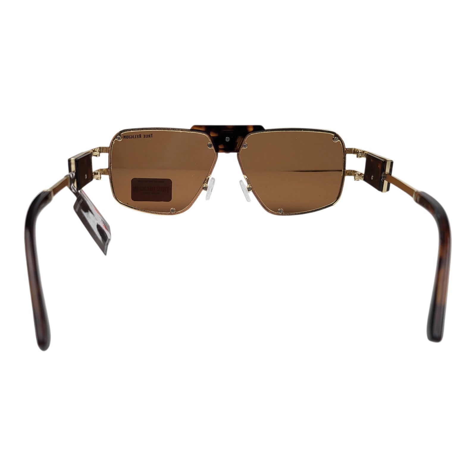 True Religion Mens Aviator Sunglasses 100% UV Protection New Gold Frames