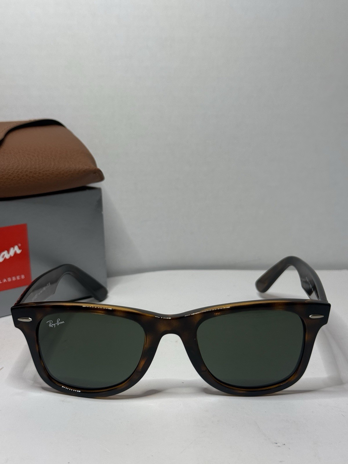 Ray-Ban Wayfarer RB4340 Light Havana Green Lens 50 mm 22 150 Sunglasses