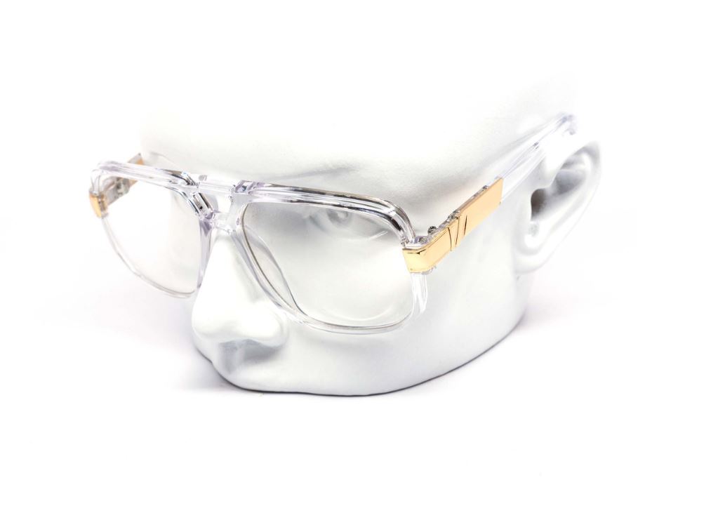 Men Sunglasses Designer Square Black Lens Gold Fashion Classic Retro Vintage NEW