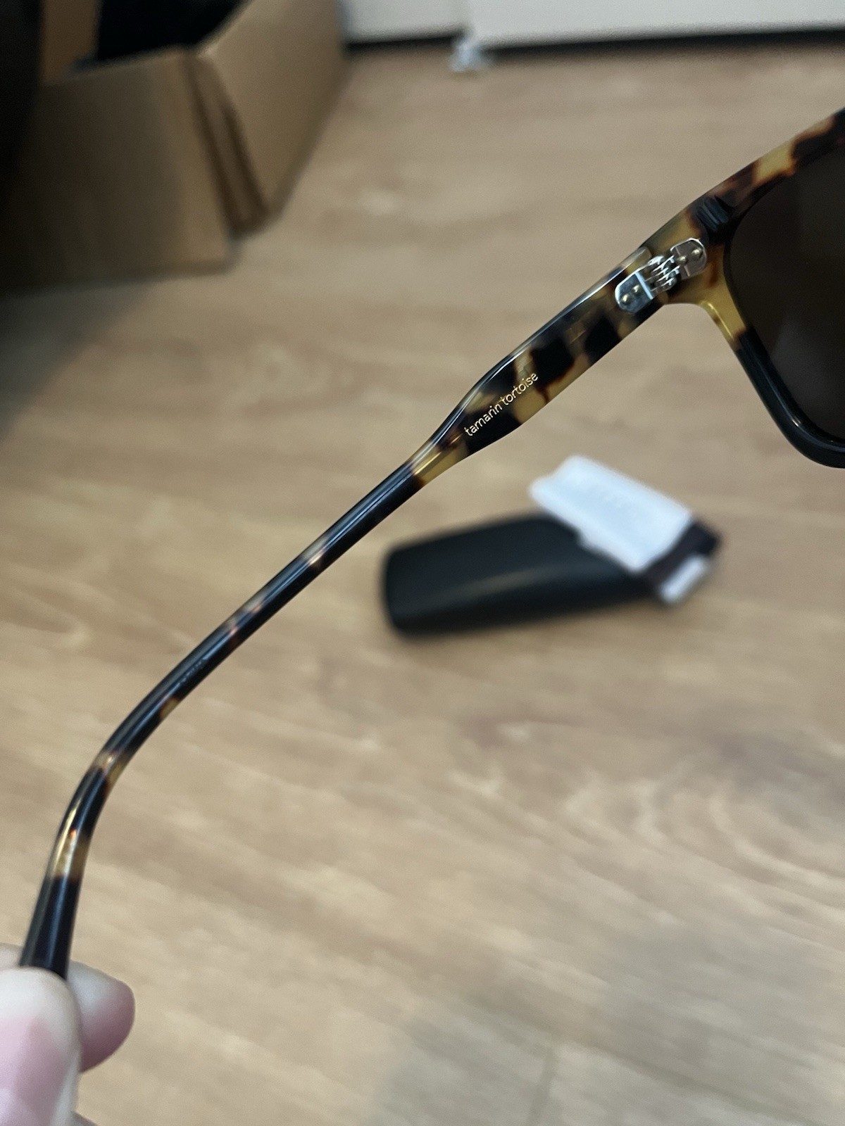 RAEN Adin Square Sunglasses Acetate Tortoise Shell Brown Gradient Lens 145