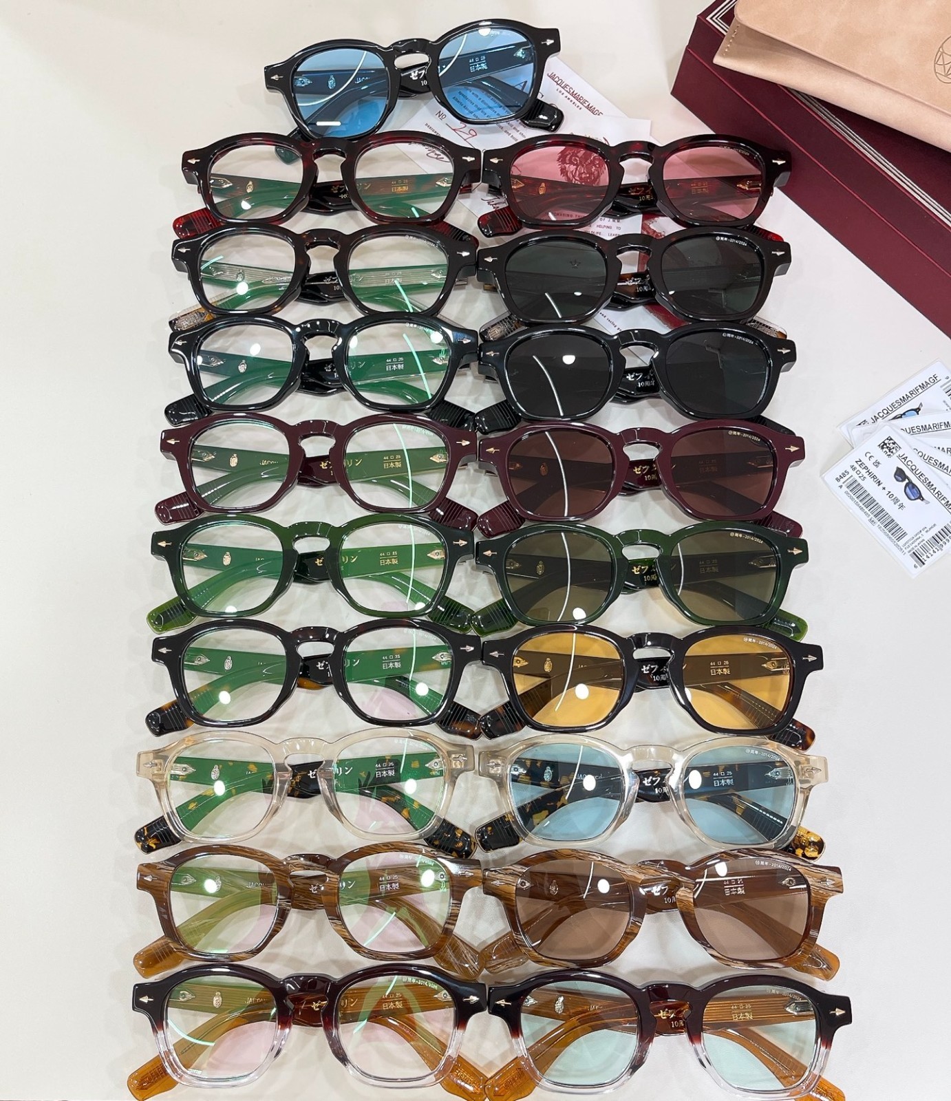 Jacques Marie Mage ZEPHIRIN 10th Anniversary Eyeglasses Green/Green 44-25 146mm